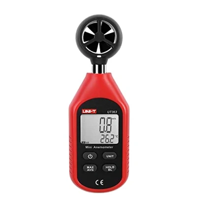 Image de UT363 Mini Anémomètre Numérique Appareil de mesure vent haute précision Impulseur à main capteur vitesse