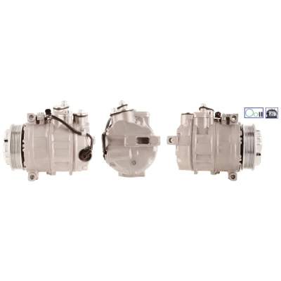 Image de ELSTOCK 51 0142 Compresseur De Climatisation PAG 46 R 134a avec joints MERCEDES BENZ: CLK Coupe, Classe E Berline, C Berline