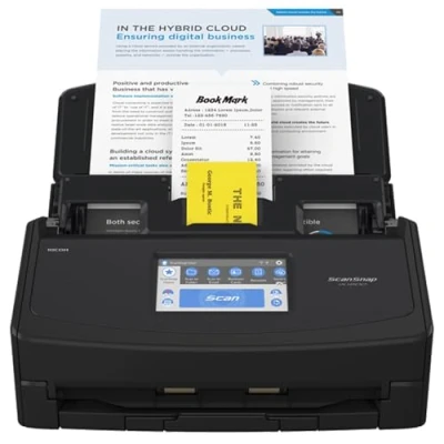 Image de ScanSnap iX1600 Noir Scanner de Documents Recto Verso, ADF, A4, Wi FI, sans Fil, USB 3.2