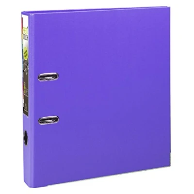 Image de Exacompta Réf. 53157E 1 Classeur à levier A4 maxi Prem&#039;Touch Dos 50 mm Mécanique 55 Dimensions extérieures : 32 x 30 5 cm Format classer Coloris Violine