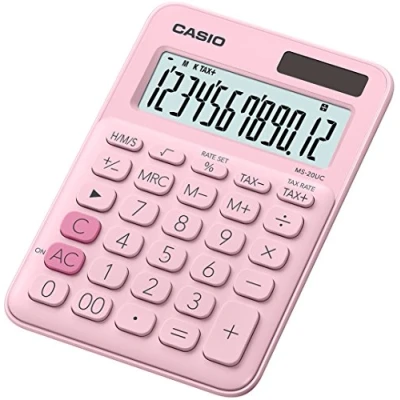 Image de Casio MS 20UC PK Calculatrice de bureau Rose