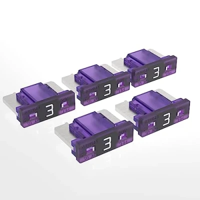 Image de AUPROTEC Mini LP Fusibles à lame 2A 30A fusible enfichable d&#039;automobile choix : 3A ampère violet, 5 pcs