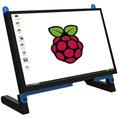Image de CUQI Moniteur à Écran Tactile Portable de 7 Pouces pour Raspberry Pi 4/5, Capacitif IPS 1024x600 Jeu LCD Étendre Le Deuxième