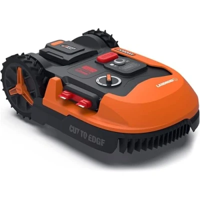 Image de WORX Landroid Plus 1000 m² Robot Tondeuse Connecté WR147E.1 (Installation Facile, Configurable, Contrôle à Distance Via APP, Coupe près des Bordures, Tonte Intelligente,Tond sous la Pluie)