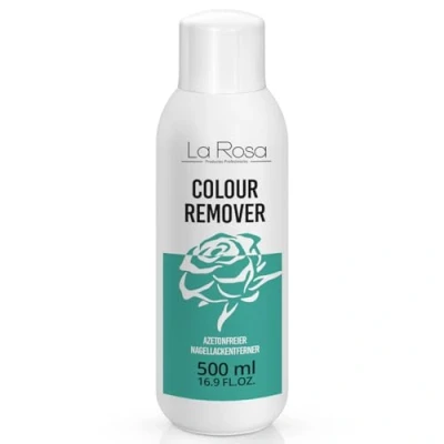 Image de LaRosa dissolvant SANS ACÉTONE 500ml au COMPLEXE DE VITAMINES idéal pour enlever le vernis à ongles traditionnel des naturels, en gel et acrylique, avec acetone