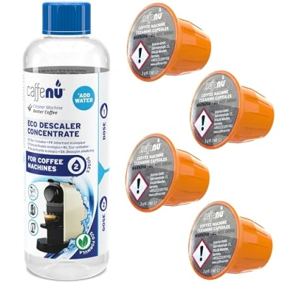 Image de Caffenu Kit détartrage nespresso et machine à café avec capsules nettoyantes Complétez votre de Barista &amp; detartrant a cafe liquide