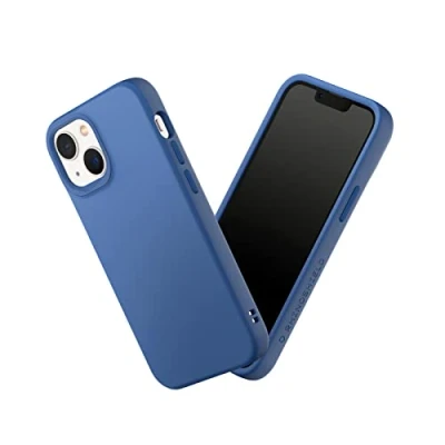 Image de RHINOSHIELD Coque Compatible avec [iPhone 13 Mini] SolidSuit Fine Technologie d&#039;absorption des Chocs et Finition Premium Mate, Contour Objectif Photo Interchangeable Bleu Cobalt