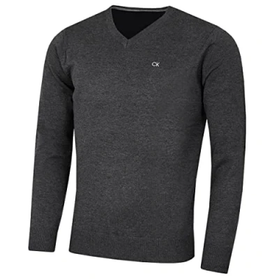 Image de Calvin Klein Pull ˆ col en Coton Doux pour Homme Charcoal Marl M