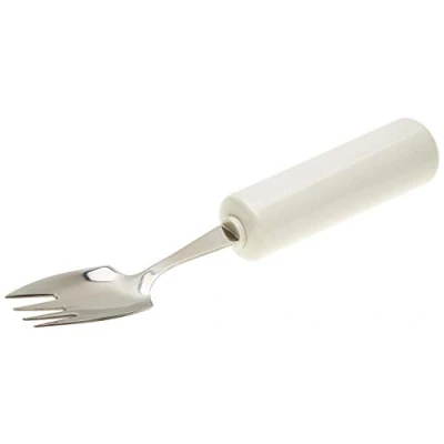 Image de Homecraft, combiné fourchette Cuillère Queens, aide aux repas à une main ou pour personnes avec faible préhension, grande poignée reconstituée meilleure prise en main, va au lave vaisselle