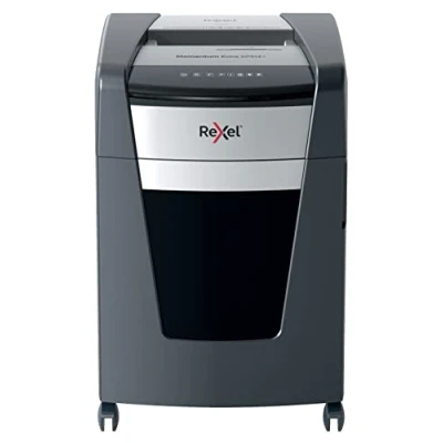 Image de Rexel XP514+ Destructeur de Documents Coupe Micro, Sécurité P5, Capacité 15 14 Feuilles (70 80 g/m²), Corbeille Amovible 60 Litres, Technologie Anti Bourrage, Noir, Gamme Momentum Extra, 2021514MEU