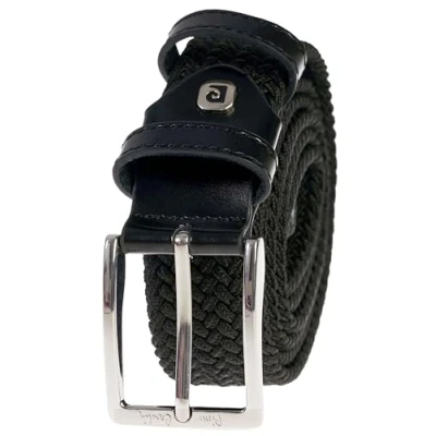 Image de Pierre Cardin ceinture, élastique tressé, daim, cuir, pour homme, femme, garçon, raccourcissable, cadeau, daim