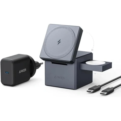 Image de Anker 3 in 1 Cube with MagSafe Grey HQ3E2Z/A