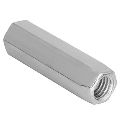 Image de 5pcs Écrous d&#039;Accouplement à Tête Hexagonale Longue Tige Écrou en Acier au Carbone Entretoise m10 Fixations Filetées(M10*40)