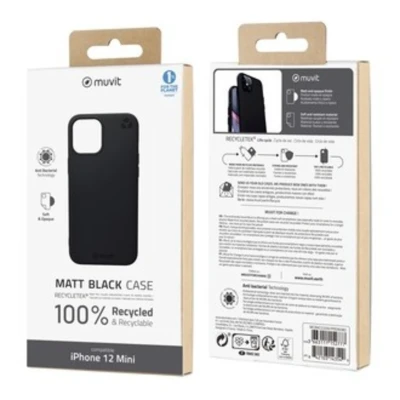 Image de Muvit For Change Recycletek Souple Noire: Iphone 12 Mini Neuf