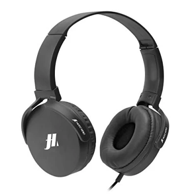 Image de SBS casque d&#039;écoute filaire avec oreillettes souples rotatives, câble de 1,2 m à jack 3,5 mm, microphone intégré et bouton répondre/terminer, noir