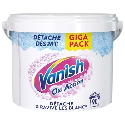 Image de Vanish Oxi Action Booster de Blancheur Détachant Textile &amp; Raviveur Poudre efficace dès 20 Pot 2,7 Kg