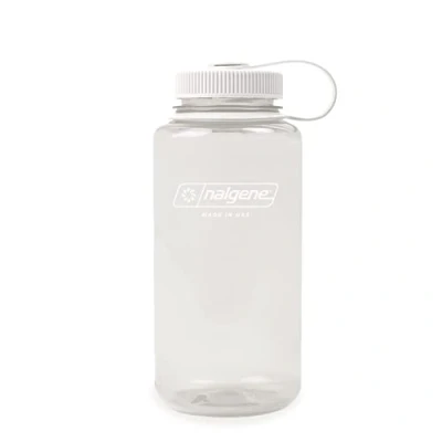Image de Nalgene Bouteille d&#039;eau réutilisable monochrome sans BPA pour randonnée, gym, incassable, en coton, 946 ml