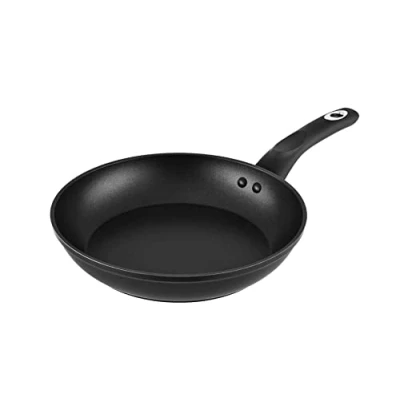 Image de Venga! Poêle à frire de 20 cm, revêtement antiadhésif, va au lave vaisselle, fond turbo induction, poignée ergonomique douce toucher, noir/argent, VG PAN 3000