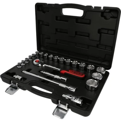 Image de KS Tools 918.0623 Coffret de douilles 6 pans 1/2&quot; CHROMEplus 23 pcs