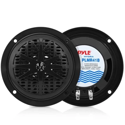 Image de Paire d&#039;enceintes / baffles Pyle 4&quot; à double cône, et étanches.