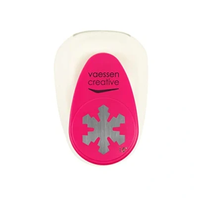 Image de Vaessen Creative Perforatrice de Papier, Taille L, Flocon Neige, Pour Projets DIY, Scrapbooking, Création Cartes et Plus