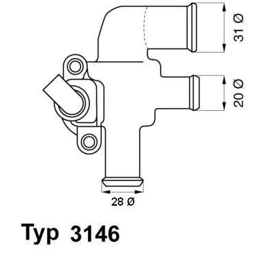 Image de Thermostat (liquide de refroidissement) WAHLER 3146.90D