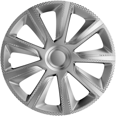 Image de J TEC Veron J15521 Enjoliveurs 15Pouces argent/carbone