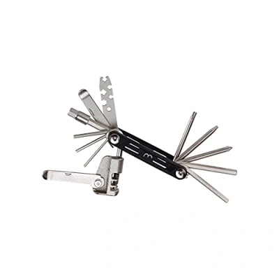 Image de BBB d&#039;outils de réparation vélo Mini kit Multifonction Pliable en Aluminium 18 1 MaxiFold, Noir, Grand