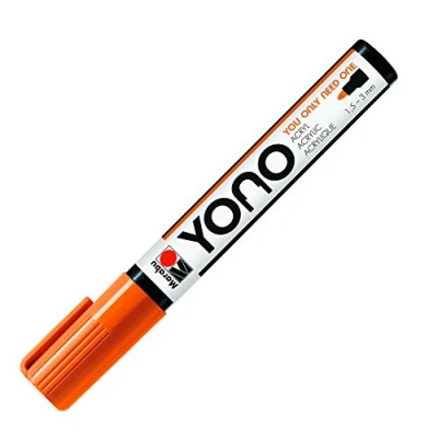 Image de Marabu YONO 12400103013 Marqueur acrylique polyvalent avec pointe ogive japonaise de 1,5 à 3 mm, base d&#039;eau, résistant la lumière et l&#039;eau, pour presque tous les supports