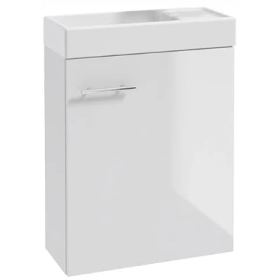 Image de Deftrans lavabo WC pour invités avec Meuble bas 50 x 70 23 cm Petit ensemble de sous vasque blanc
