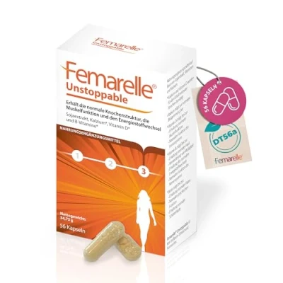 Image de Femarelle Unstoppable Post Menopause Relief for Bone, Joint, Vaginal Health &amp; More. Clinically Shown to Relieve Menopausal Symptoms 1 Month Supply
