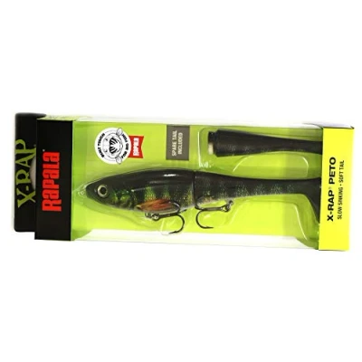 Image de Rapala Leurre de Pêche X Rap Peto Matériel avec Queue Souple d&#039;Eau Douce Profondeur Nage 0.5 1 m Taille 20 cm / 83 g Fabriqué en Estonie Live Perch