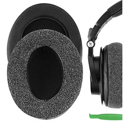 Image de Geekria Coussinets de Rechange en Lin pour Casque Audio Technica ATH M50XBT M50X M40X M30X M20X M10X ANC9 Oreillettes