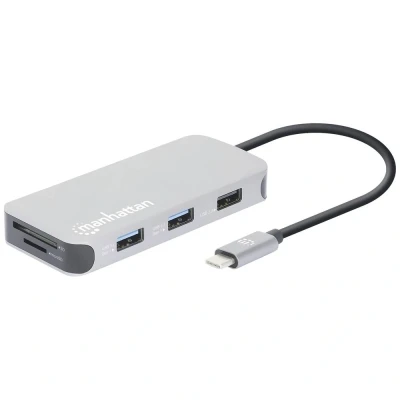 Image de Manhattan 130615 station d&#039;accueil Avec fil USB 3.2 Gen 1 (3.1 1) Type C Aluminium Neuf