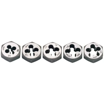 Image de Draper D25 MM/A Lot de 5 Filières hexagonales Système métrique
