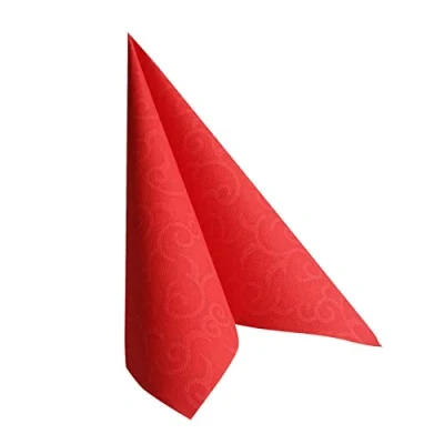 Image de PAPSTAR 84879 Lot de 50 Serviettes Table Motif Royal Collection Rouge 40 x cm