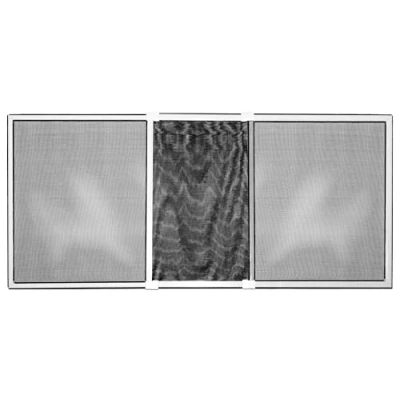 Image de Moustiquaire Schellenberg Aluminium Blanc Extensible Avec cadre Fibre de Verre 75 x 100 cm