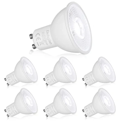 Image de Dehobo GU10 LED Ampoules, Ampoule 6W 480 Lumen (Equivalent 60W) pour Lampes GU10, 6000K Blanc Froid Convient le Salon, Chambre, Cuisine, Non dimmable, Lot de 6