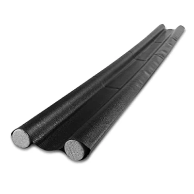 Image de Gvolatee 1 pièce Boudin de Porte Double Isolant 96 cm, Bas Asolation Anti Froid Lavable et Durable Bruit Insect, Noir Bâton en Mousse Inséré Découpable Gris