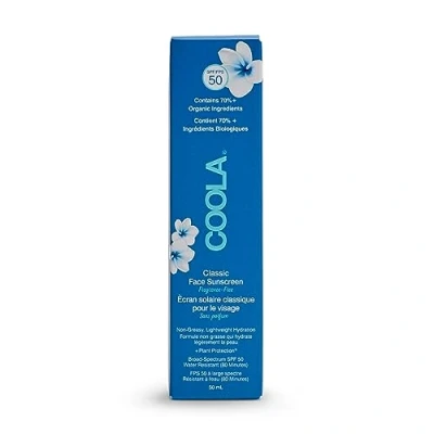 Image de COOLA Lotion Solaire Visage SPF50 Sans Parfum 50 ml, Protection haute performance + éco responsable, Testée sous contrôle dermatologique, Adaptée aux peaux sensibles résistante à l&#039;eau