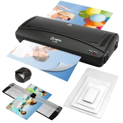 Image de Olympia A 230, kit de plastification 4 en 1 pour A4, 75 à 125 microns, noir, 3113