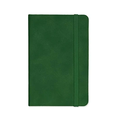Image de Silvine Carnet de notes A6 à couverture rigide Vert 160 pages lignées 90 g/m² Papier ivoire qualité supérieure