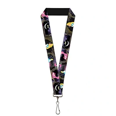 Image de Buckle Down Homme Lanyard 1.0 Alice &amp; The Cheshire Cat Scenes Porte cl , Multicolore, Taille unique EU