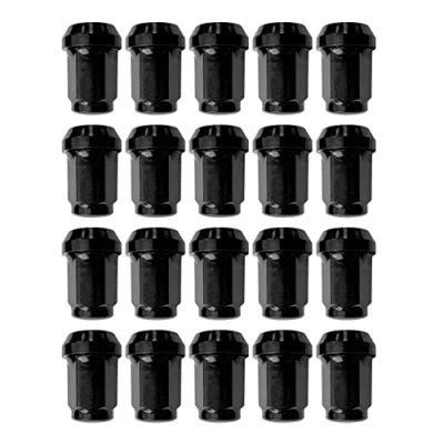 Image de OMP SPEED Jeu d’écrous de levier vitesses pour jantes PCD DIN 10.9, écrous réglables M12 x 1.50, clé 17/19 L : 33, couleur noir