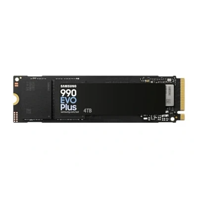 Image de Samsung SSD Interne 990 Evo Plus NVMe M.2 PCIe 4.0 x 4/5.0x2, 4 to, Vitesse de Lecture jusqu&#039;à 7 250 Mo/s, Intelligent Turbo Write 2.0, Parfait pour Jouer et Travailler, MZ V9S4T0BW