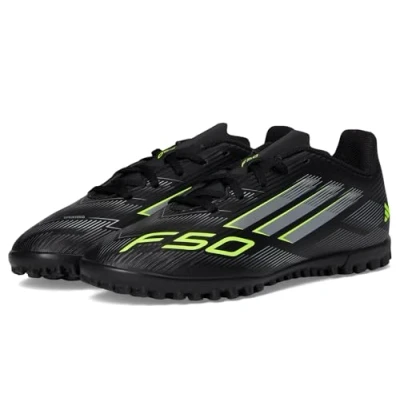 Image de adidas Performance F50 CLUB Unisex Chaussures de foot multicrampons core black/ironcoloured/lucid lemon pour enfants, Taille: 36 2/3