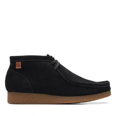 Image de Clarks Shacre Wallabee Boot, Bottine Chukka Homme, Suede Noire, 41.5 EU