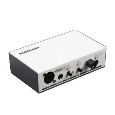 Image de SONICAKE Interface audio Préamplificateur analogique professionnel à deux canaux avec plage dynamique et performance de distorsion Modélisation numérique Effets DSP Sonic Cube II