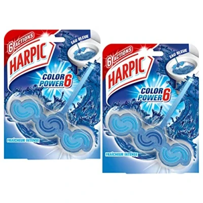 Image de HARPIC Lot de 2 Blocs WC Color Power Eau Bleue