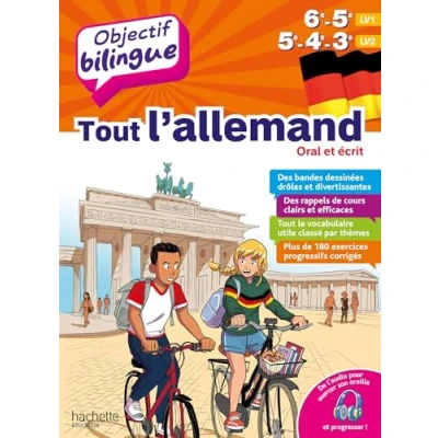 Image de Objectif bilingue Tout l&#039;allemand 6e 5e 4e 3e (Broché)
